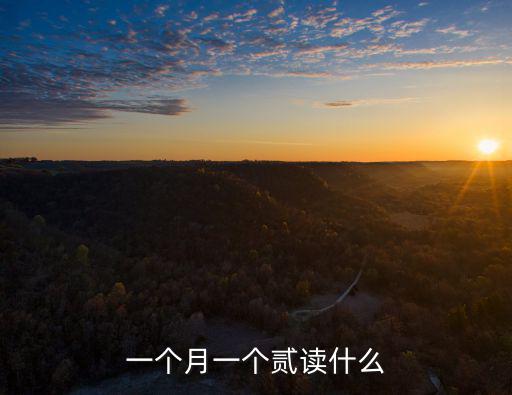 一個月一個貳讀什么