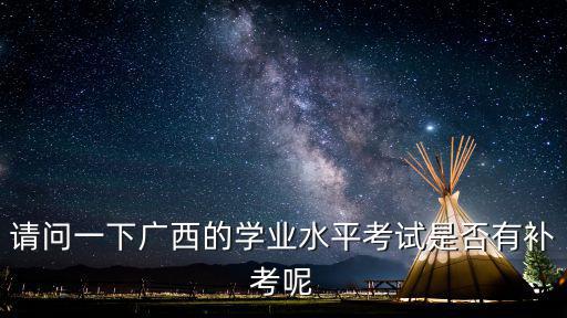 請(qǐng)問一下廣西的學(xué)業(yè)水平考試是否有補(bǔ)考呢