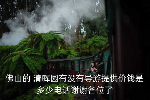 佛山的 清暉園有沒有導游提供價錢是多少電話謝謝各位了