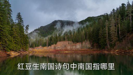 紅豆生南國詩句中南國指哪里