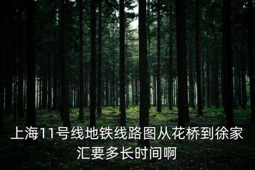 11號線線路圖，上海11號線地鐵線路圖從花橋到徐家匯要多長時(shí)間啊