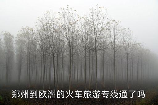 鄭州到歐洲的火車旅游專線通了嗎