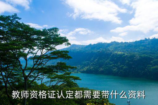教師資格證認定都需要帶什么資料