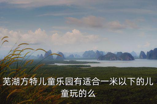 蕪湖方特兒童樂園有適合一米以下的兒童玩的么