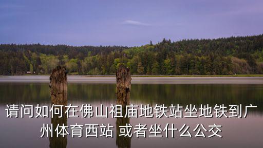 請問如何在佛山祖廟地鐵站坐地鐵到廣州體育西站 或者坐什么公交