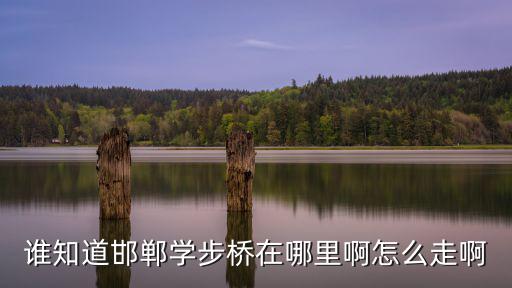 誰(shuí)知道邯鄲學(xué)步橋在哪里啊怎么走啊