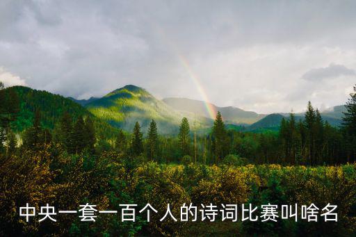 詩詞大賽，董卿主持的那個詩詞比賽是哪個節(jié)目