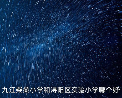 潯陽小學，潯東小學 三里小學 新星小學 雙峰小學 九江小學 長虹小學 潯陽小學