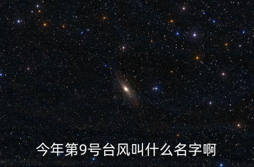 今年第9號臺風叫什么名字啊