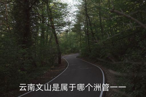 云南省文山州，云南文山是屬于哪個洲管一一