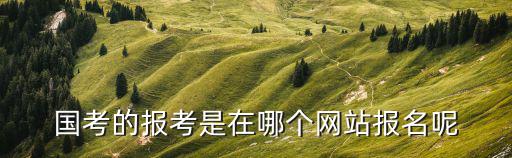 國考報名官網，國考的報考是在哪個網站報名呢