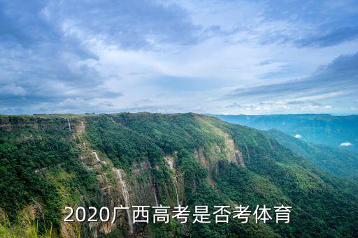 2020廣西高考是否考體育