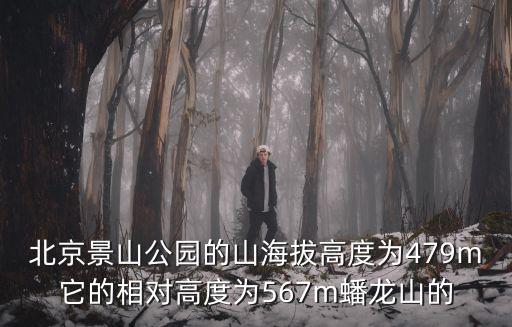 北京景山公園的山海拔高度為479m它的相對高度為567m蟠龍山的