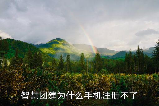 智慧團建為什么手機注冊不了