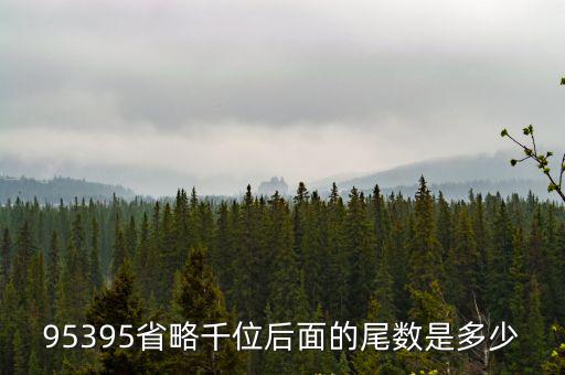 95395省略千位后面的尾數是多少