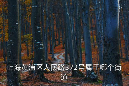 人民路街道，上海黃浦區(qū)人民路372號(hào)屬于哪個(gè)街道