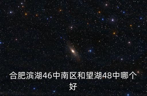 合肥濱湖46中南區和望湖48中哪個好