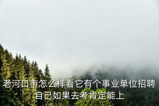 老河口招聘，老河口市怎么樣看它有個事業單位招聘自己如果去考肯定能上