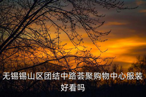 無(wú)錫錫山區(qū)團(tuán)結(jié)中路薈聚購(gòu)物中心服裝好看嗎
