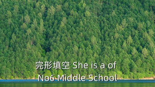 完形填空 She is a of No6 Middle School