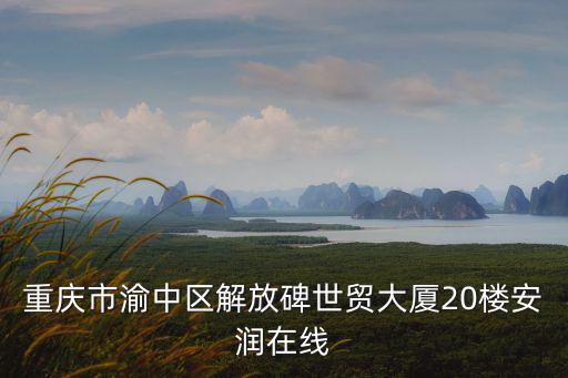 重慶市渝中區解放碑世貿大廈20樓安潤在線