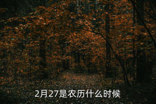2月27號，2月27日的陽歷是多少