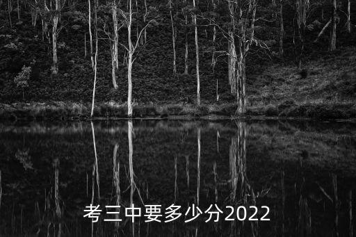 考三中要多少分2022