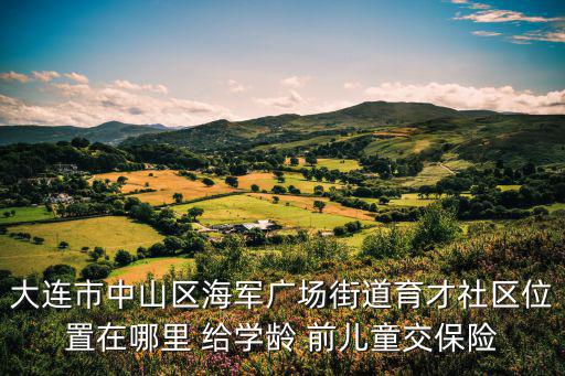 大連市中山區(qū)海軍廣場街道育才社區(qū)位置在哪里 給學(xué)齡 前兒童交保險(xiǎn)