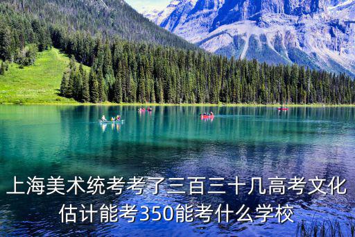 上海美術(shù)統(tǒng)考考了三百三十幾高考文化估計(jì)能考350能考什么學(xué)校