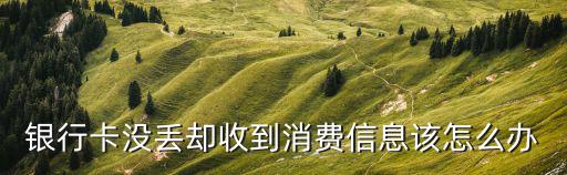 銀行卡沒丟卻收到消費(fèi)信息該怎么辦
