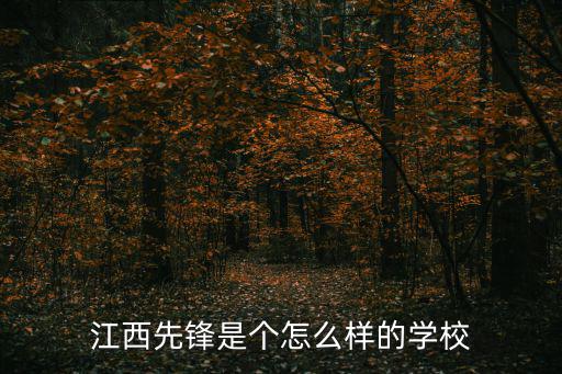 江西先鋒是個怎么樣的學(xué)校