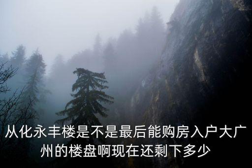 永豐樓，2011年12月份后從化還能購房入戶嗎有什么樓盤可以入戶大廣州
