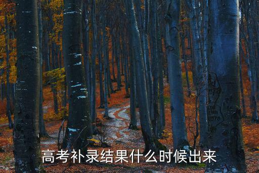 補錄什么時候出結果，請問云南九月份高考補錄結果啥時候出來