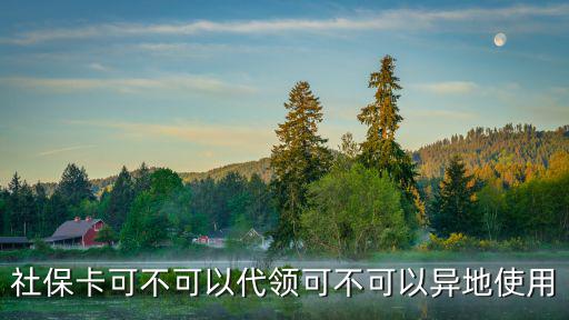 社保卡可不可以代領(lǐng)可不可以異地使用