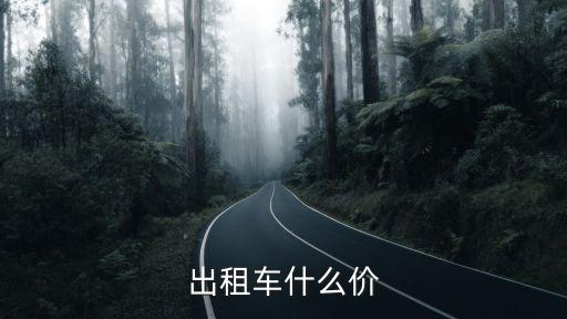 出租車什么價