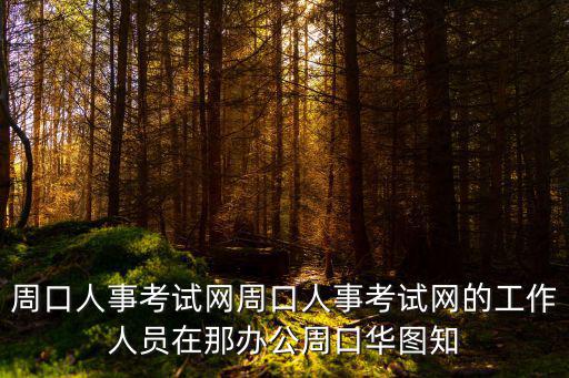 周口人事考試網周口人事考試網的工作人員在那辦公周口華圖知