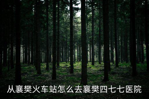 從襄樊火車站怎么去襄樊四七七醫(yī)院
