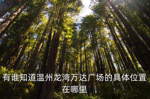 溫州龍灣萬達廣場，溫州龍灣萬達廣場都有哪些店啊