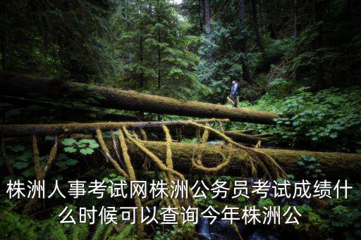 株洲人事考試網株洲公務員考試成績什么時候可以查詢今年株洲公