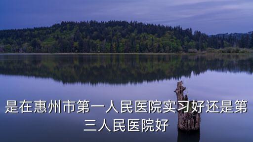 是在惠州市第一人民醫(yī)院實(shí)習(xí)好還是第三人民醫(yī)院好