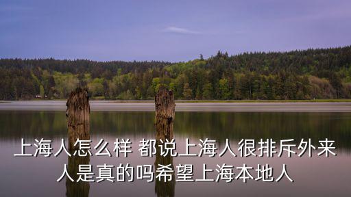 上海人怎么樣 都說上海人很排斥外來人是真的嗎希望上海本地人
