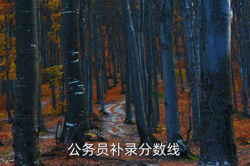 補錄分數線，公務員補錄分數線