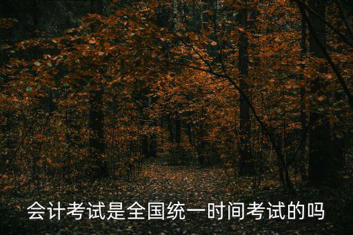 會計考試是全國統一時間考試的嗎
