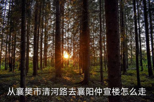 從襄樊市清河路去襄陽仲宣樓怎么走