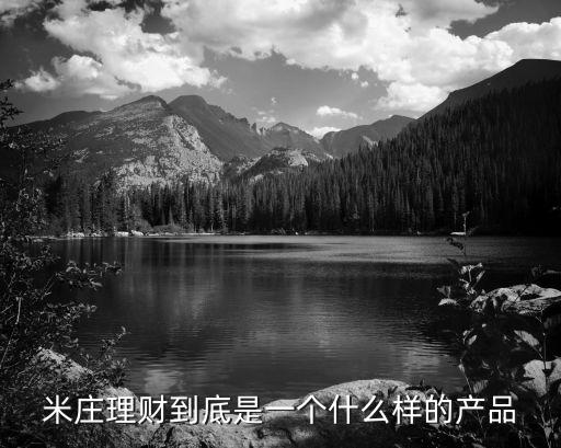 米莊理財到底是一個什么樣的產品
