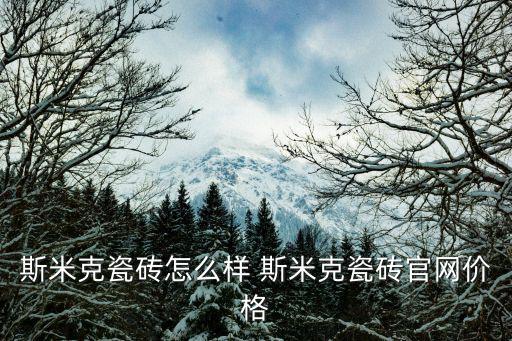 斯米克瓷磚怎么樣 斯米克瓷磚官網價格