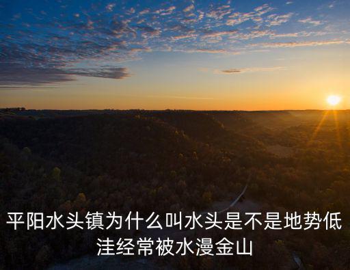 平陽水頭鎮為什么叫水頭是不是地勢低洼經常被水漫金山