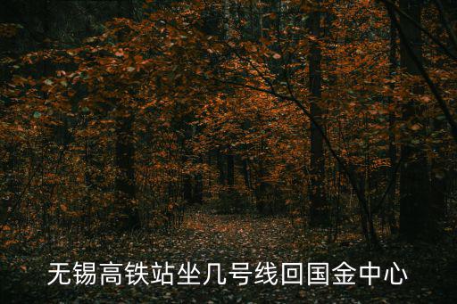 無錫高鐵站坐幾號線回國金中心