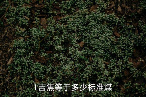 1吉焦等于多少標準煤