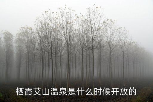 棲霞艾山溫泉是什么時候開放的